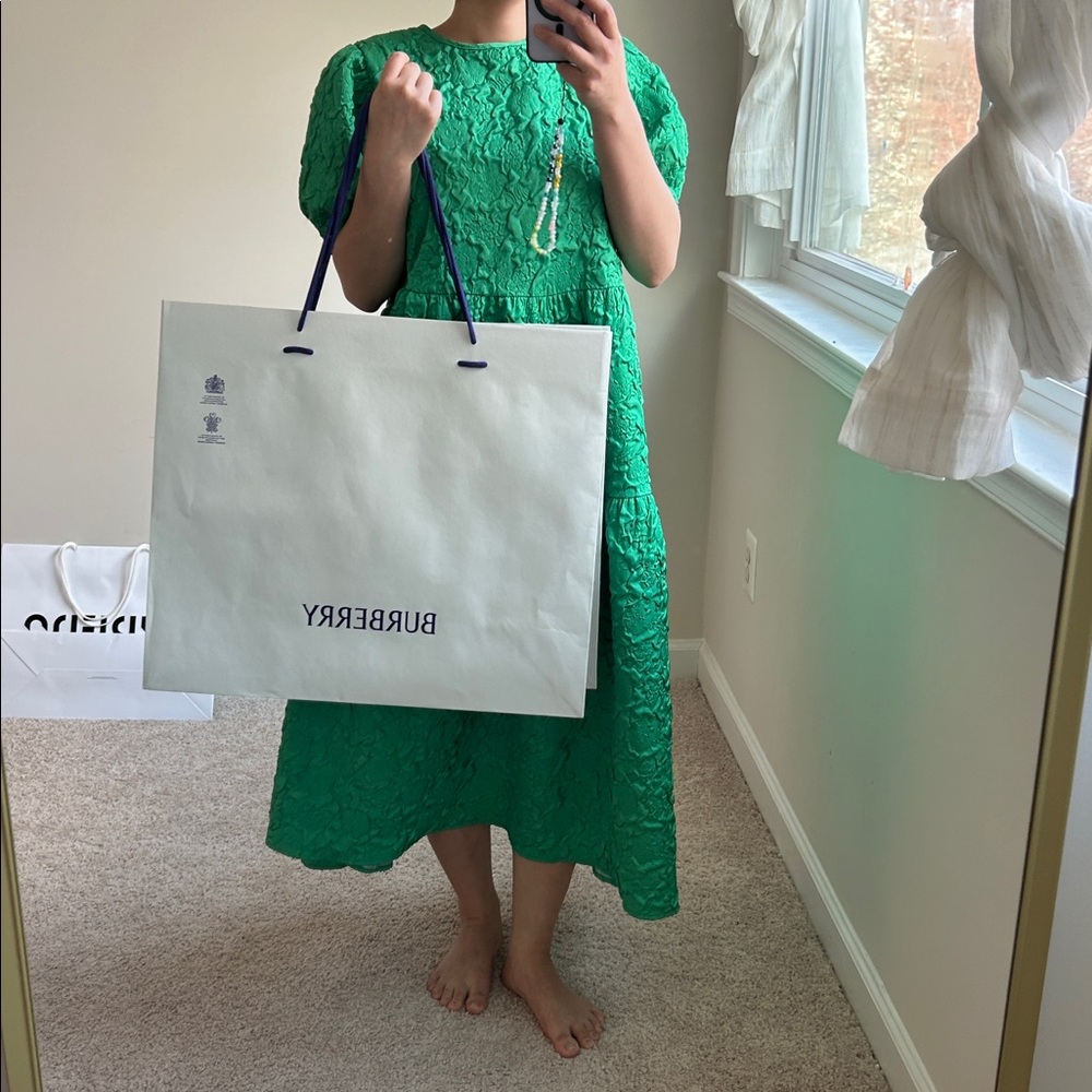 Burberry large shopping bags 2 pc